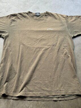 Rusty Boardriders 1985 Circle Logo Tee Faded Olive Surf Skate Size L